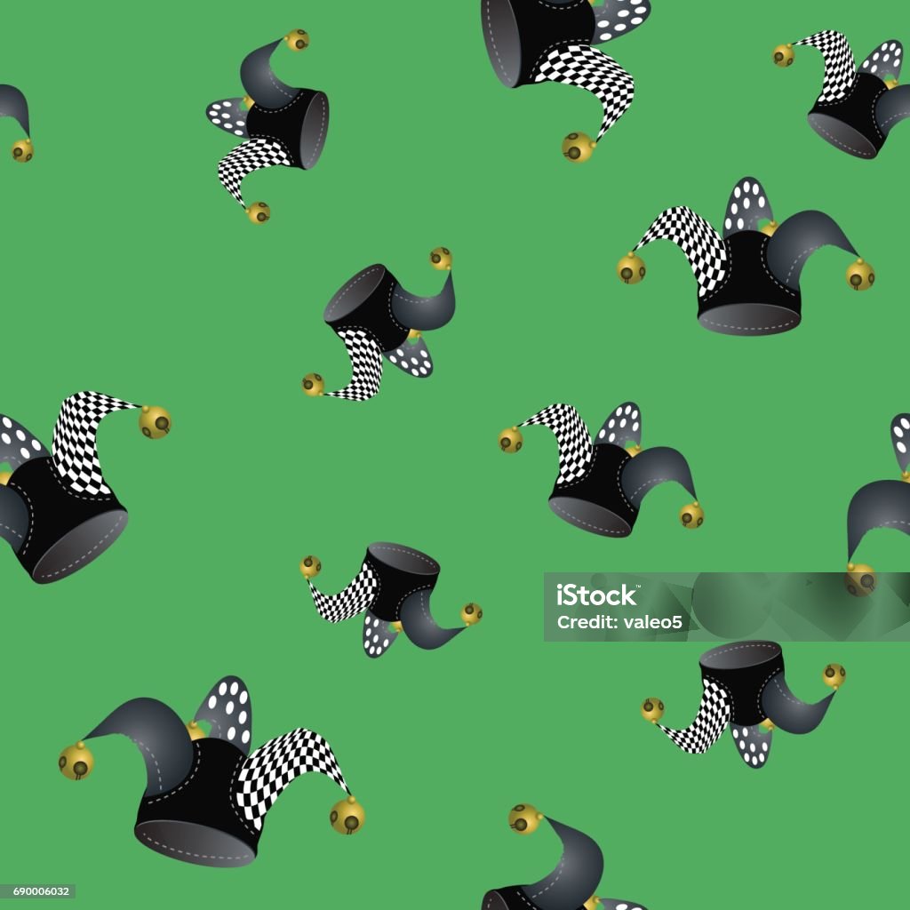 Jester Pattern Background Image Jester Hat Seamless Pattern Stock Illustration - Download Image Now ...