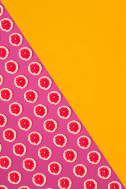 Fruit citrus seamless pattern