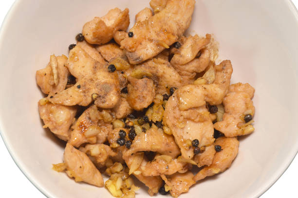 0034 Fried pork with garlic black pepper