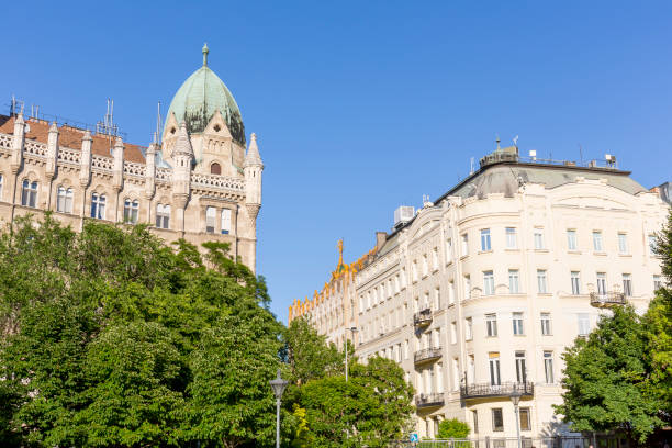 istock Buildings at Liberty Square in Budapest at day 690022136