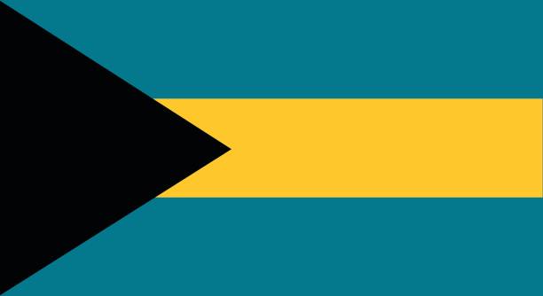 illustrazioni stock, clip art, cartoni animati e icone di tendenza di bandiera delle bahamas - bahamian flag