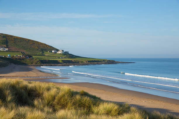 istock Woolacome Devon England UK beach and sand dunes 690036070
