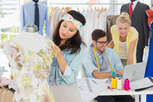 istock Fashion designers at work 690042914