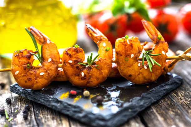 istock Grilled Honey Soy Shrimp 690043772