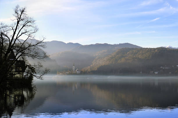 istock Scary Mansion on Lake Bled 690050418