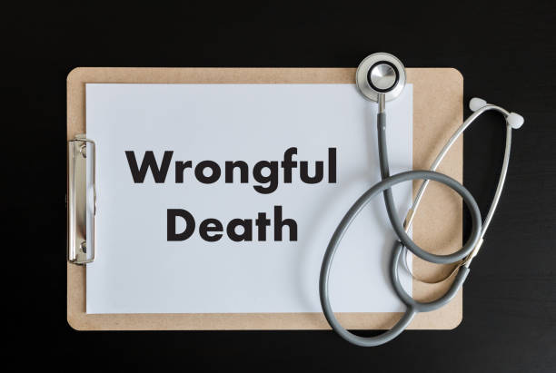 Wrongful Death Doctor talk and  patient medical working at office Wrongful Death Doctor talk and  patient medical working at office wrongful death stock pictures, royalty-free photos & images