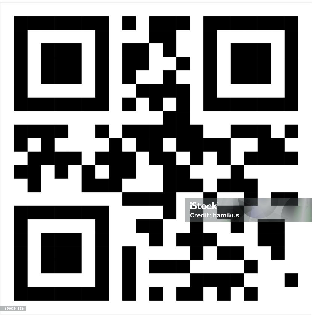 QR Code QR Code vector with shopping word. QR Code stock vector