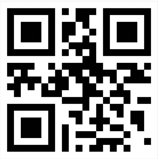 QR Code QR Code vector with shopping word. qr code stock illustrations