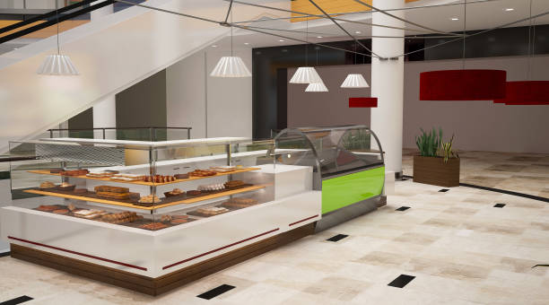 istock 3d rendering of a patisserie interior design 690065748