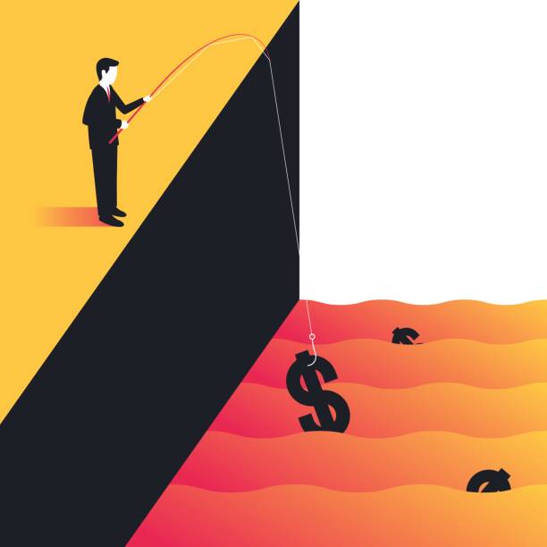 istock Businessman fishing money 690072122