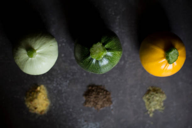istock Colorful zucchini and spices 690084324