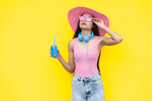 istock Woman in pink colour 690092234