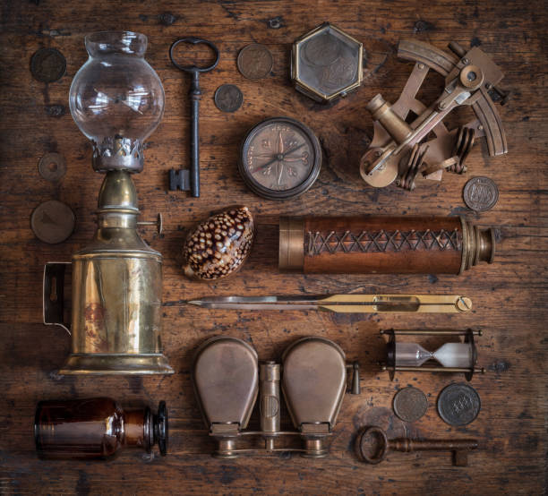istock Adventure stories background. Retro style 690092836