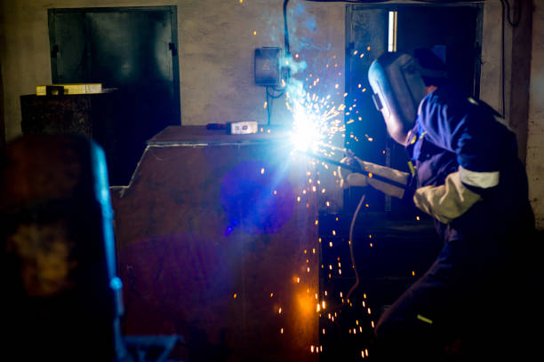 istock Welder at a factory 690093272