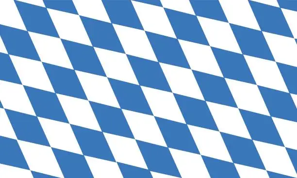 Vector illustration of vector of free state of bavaria flag