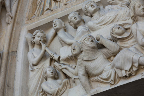 istock Paris, Notre Dame Cathedral - Last Judgment Portal 690116446