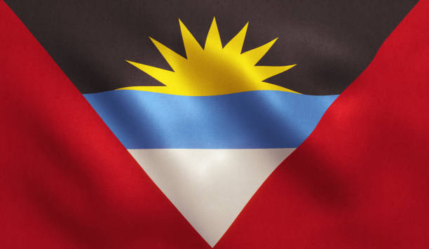 アンティグアフラグ - flag of antigua and barbuda ストックフォトと画像