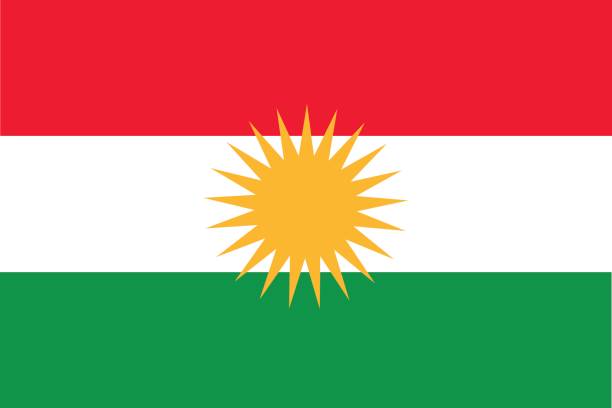 kurdistan flag vector of kurdistan flag kurdistan stock illustrations
