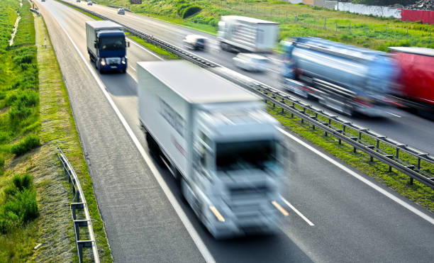 istock Four lane controlled-access highway in Poland 690129920