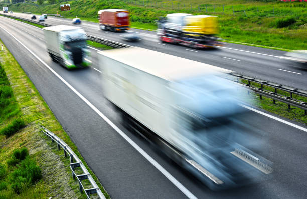istock Four lane controlled-access highway in Poland 690131176