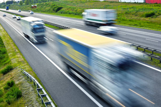 istock Four lane controlled-access highway in Poland 690131390
