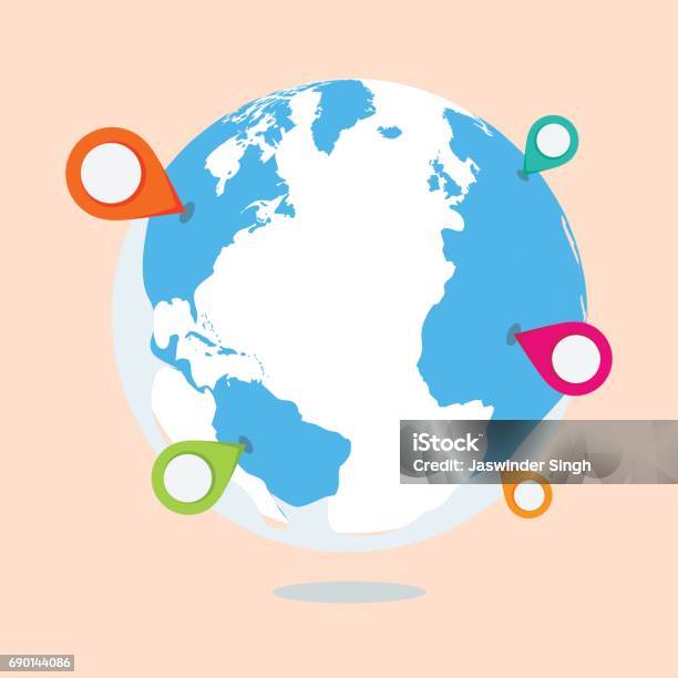 Target Vector Map World Map With Locations Target Vector Stock Illustration - Download ...