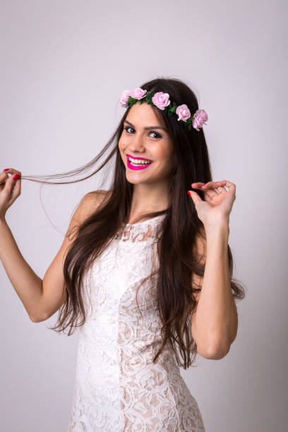 istock Portrait of a beautiful brunette 690153194