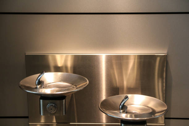 istock Drinking fountain at the airport 690153882