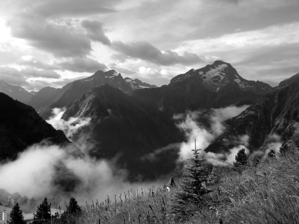 istock Parc des Ecrins surrounded by mists, Les Deux Alpes 690160578