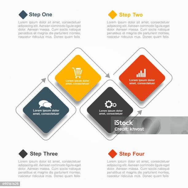 Infographic For Text Infographic Design Template With Place For Your Text Vector ...