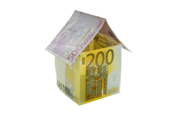 istock House made from euro bills isolated on white background 690166298