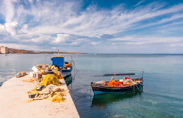 istock Mytilini old harbour in Lesvos Island 690166378