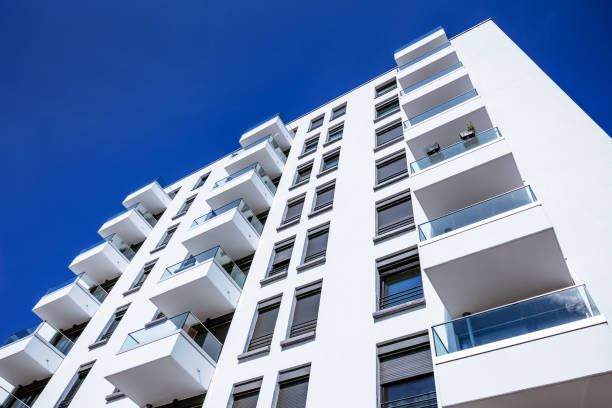 istock modern apartment house with balconies in Berlin, Germany 690173420