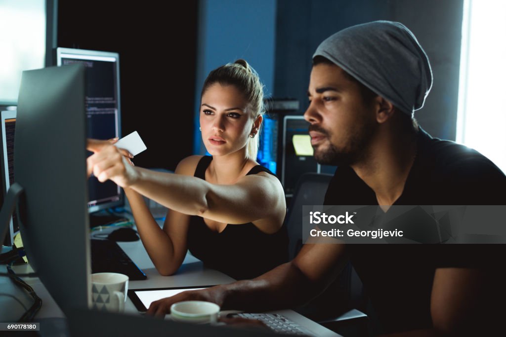 Easy Computer Hacking They Make Hacking Look Easy Stock Photo - Download Image Now - Adult ...