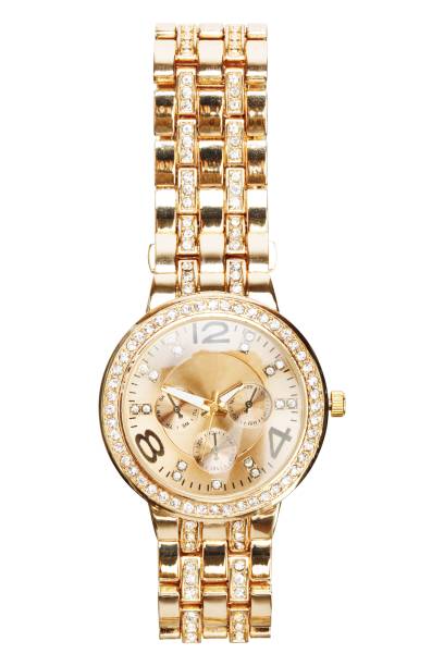 istock Womens gold watch 690184130