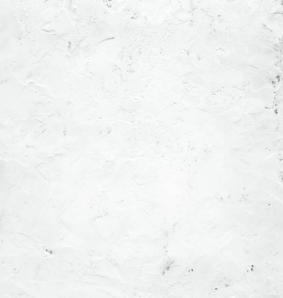 istock Close-up white gray grunge old brick wall texture, concrete cement background 690201532
