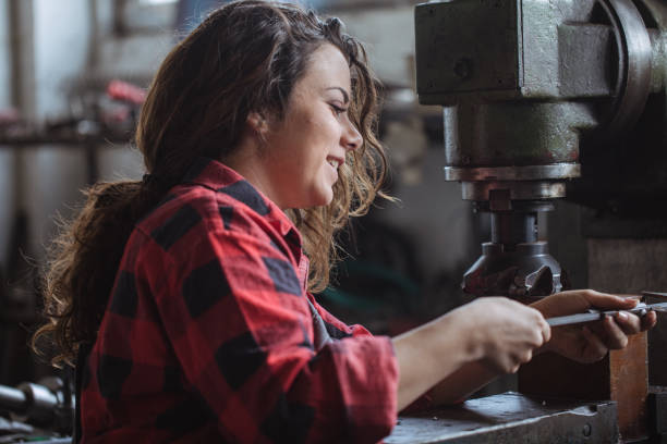 istock Mechanic girl 690201982