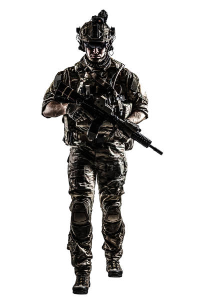 istock US Army Ranger with weapon 690203170