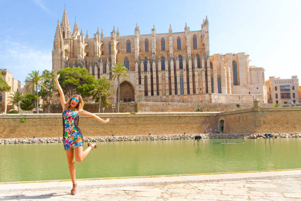istock Happy girl in Mallorca 690206410