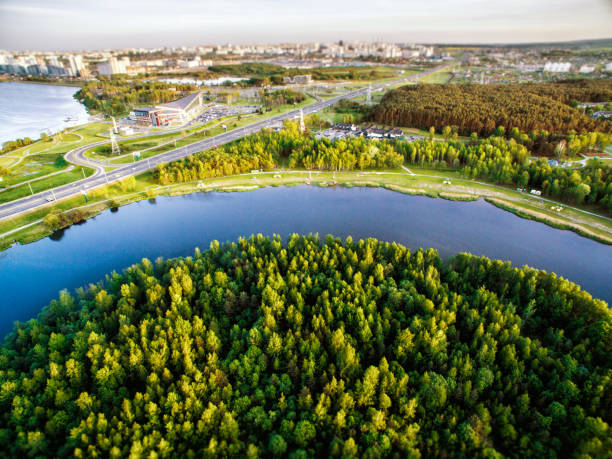 istock top view of river and parks 690214182