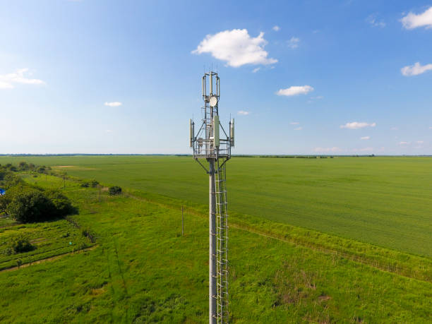 istock Cellular tower. Equipment for relaying cellular and mobile signal 690215764