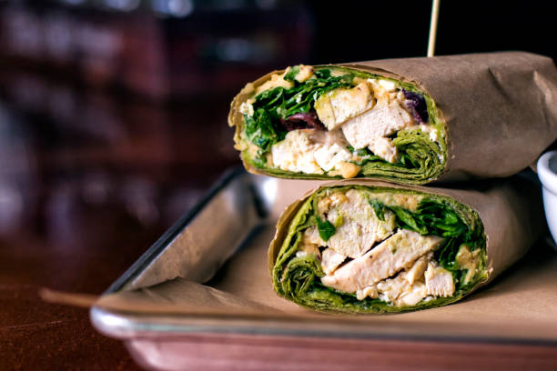 istock Chicken Wraps with feta 690221030