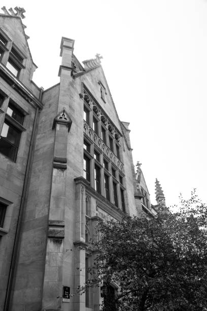 istock Big old stone building in the Chicago area 690224482