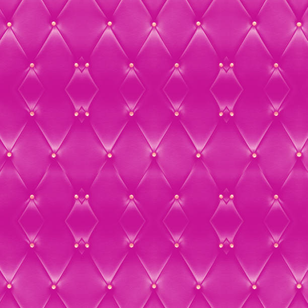 istock Texture of beautiful pink leather sofa with golden buttons use for background. 690229642
