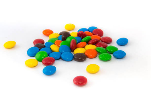 istock Colorful candies with a white background 690240826