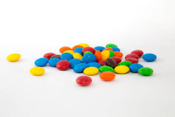 istock Colorful candies with a white background 690240850
