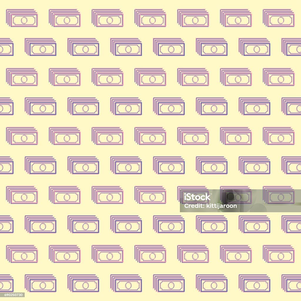 Pattern Banknote Design Seamless Background Pattern Of Banknote Stock Illustration - Download ...