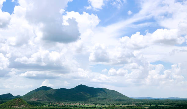 istock landscape nature - layer of mountain and sky view 690255486