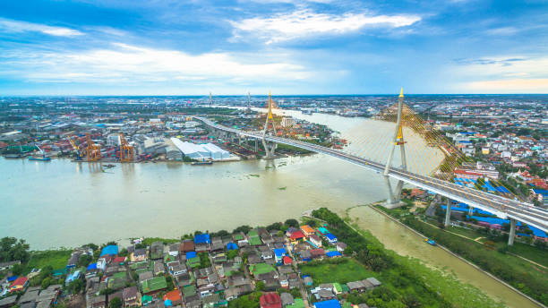 istock Bhumibol bridge across Cho Phraya river 690262822