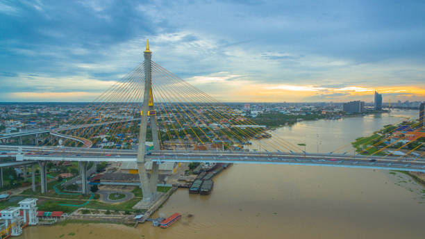 istock Bhumibol bridge across Cho Phraya river 690265340